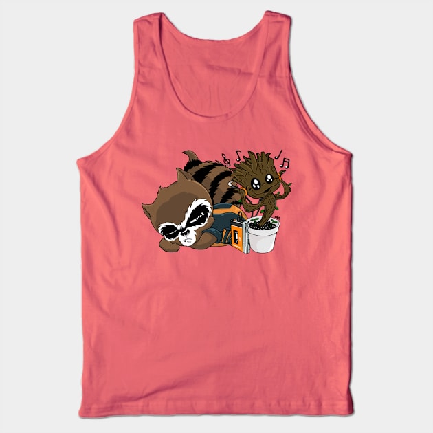 Baby Rocket & Groot Tank Top by Oliverbanksart